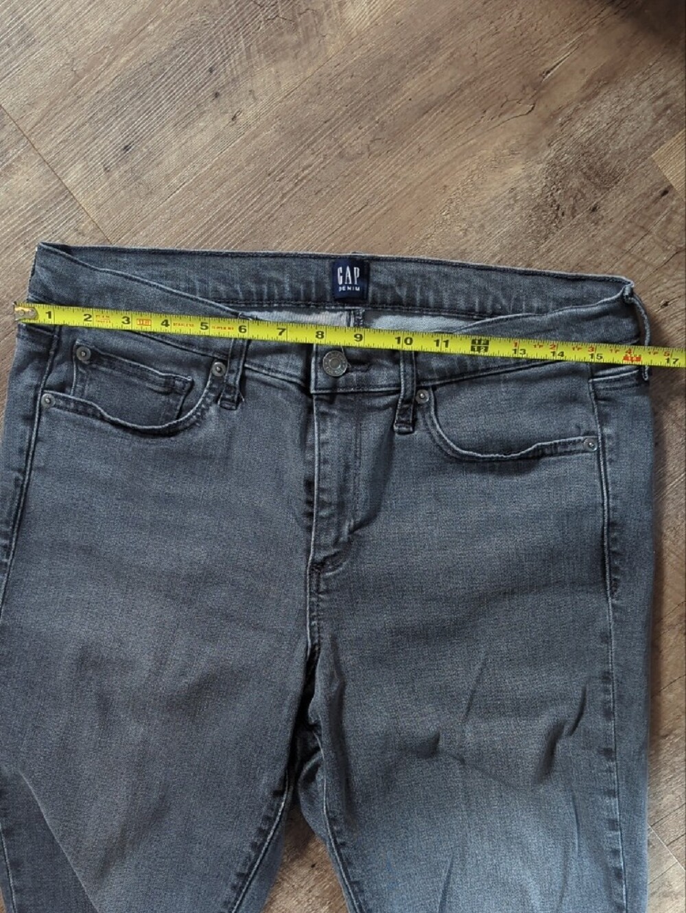 Women's GAP Gray/Black True Skinny Jeans, 31R - Picture 5 of 10